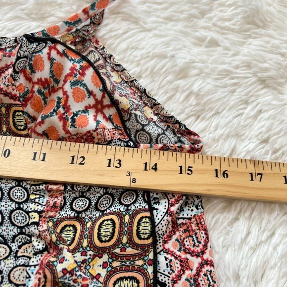 PEoples Project LA Womens Dress Medium Boho Patchwork Ruffle Cottagecore 14098 - Picture 6 of 9